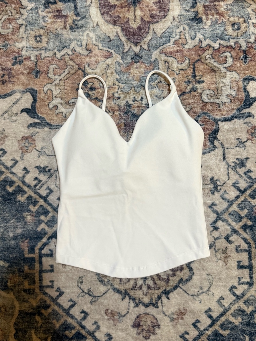 Crop Shop Boutique White V-Neck Spaghetti Strap Tank - Picture 5 of 6